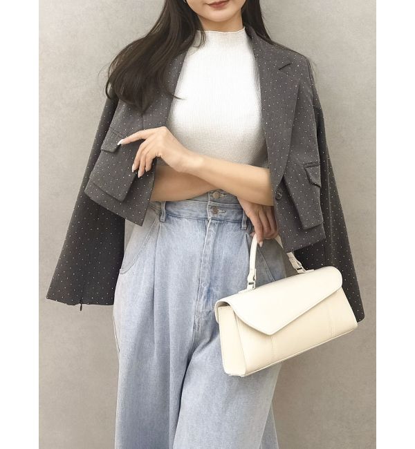 dazzlin「【セットアップ対応】レイヤードライクショートジャケット」|テーラードジャケット|