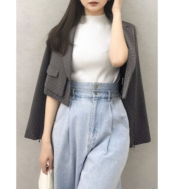 dazzlin「【セットアップ対応】レイヤードライクショートジャケット」|テーラードジャケット|