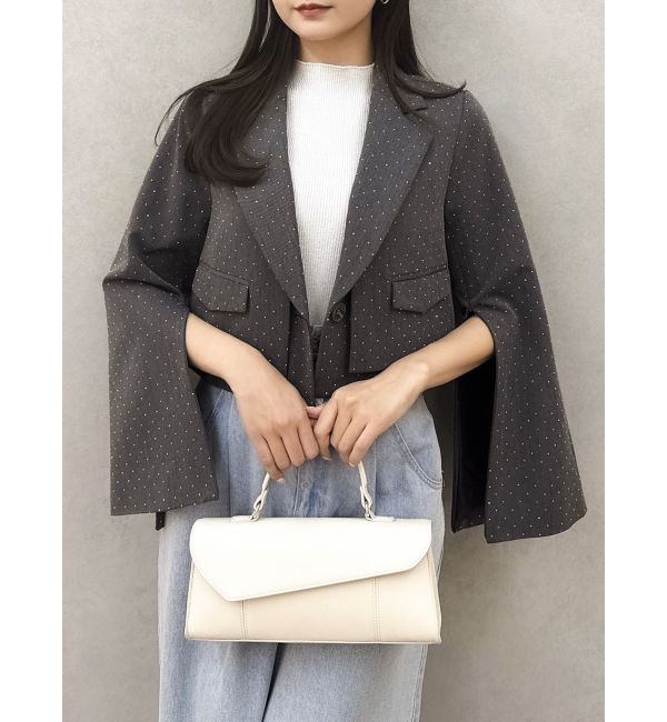 dazzlin「【セットアップ対応】レイヤードライクショートジャケット」|テーラードジャケット|