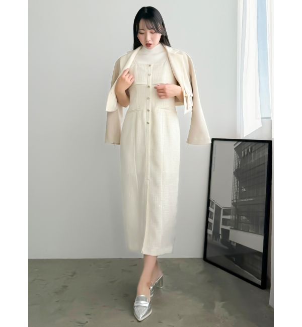 dazzlin「【セットアップ対応】レイヤードライクショートジャケット」|テーラードジャケット|