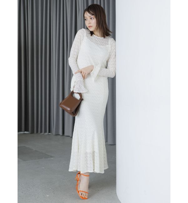 dazzlin「バックリボンレースワンピース」|ワンピース|