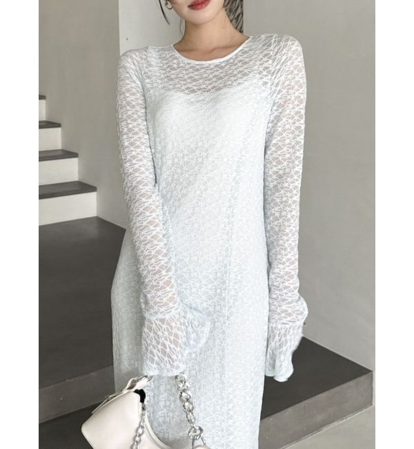 dazzlin「バックリボンレースワンピース」|ワンピース|