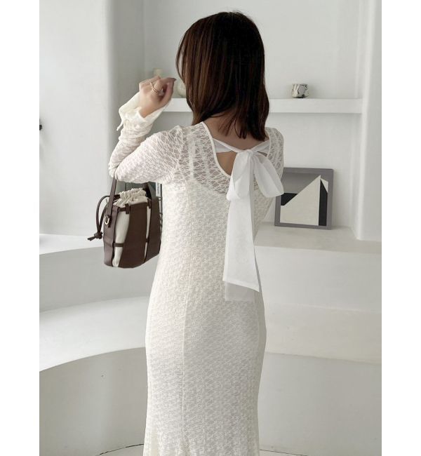 dazzlin「バックリボンレースワンピース」|ワンピース|