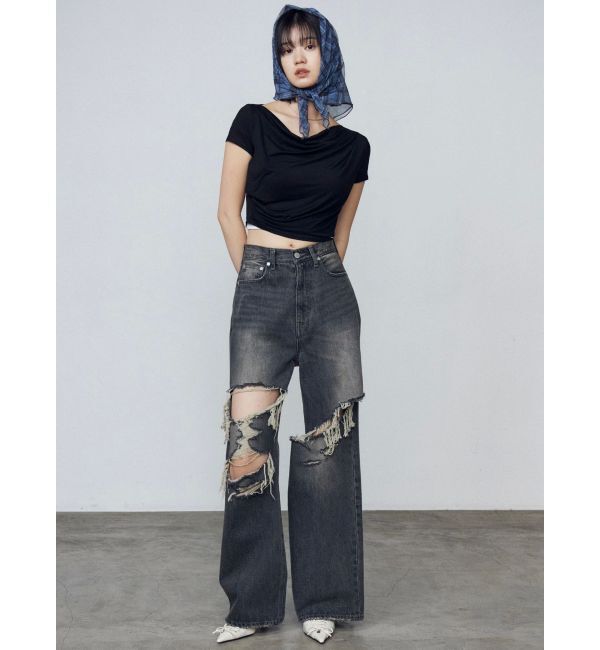 EMODA「ギャザールーズフィットトップ」|Tシャツ・カットソー|