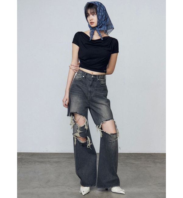 EMODA「ギャザールーズフィットトップ」|Tシャツ・カットソー|