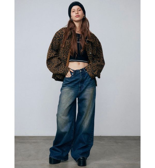 EMODA「フロントロゴクロップニット」|ニット・セーター|