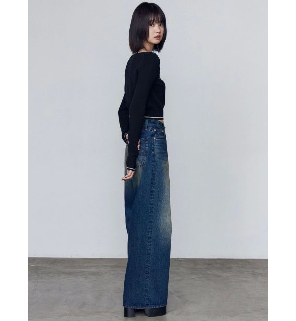 EMODA「フロントロゴクロップニット」|ニット・セーター|