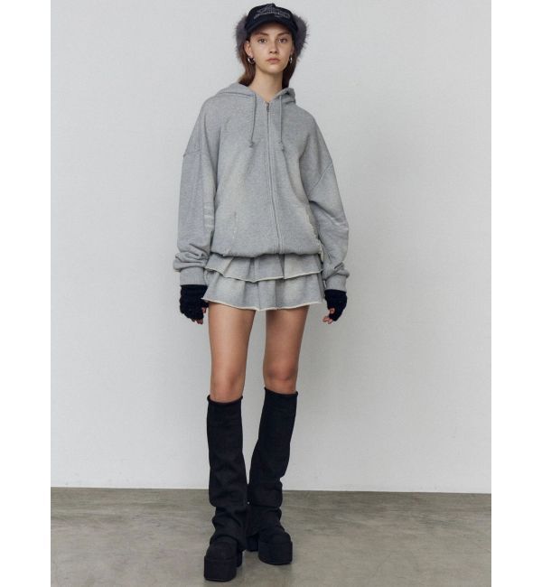 EMODA「シェービングオーバージップフーディ」|パーカー|