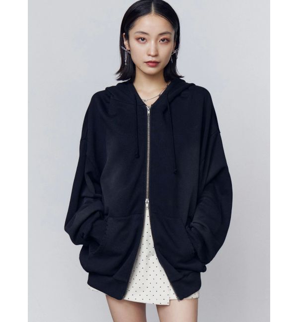 EMODA「シェービングオーバージップフーディ」|パーカー|