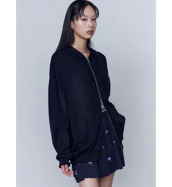 EMODA「シェービングオーバージップフーディ」|パーカー|