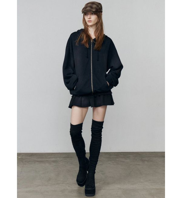 EMODA「シェービングオーバージップフーディ」|パーカー|