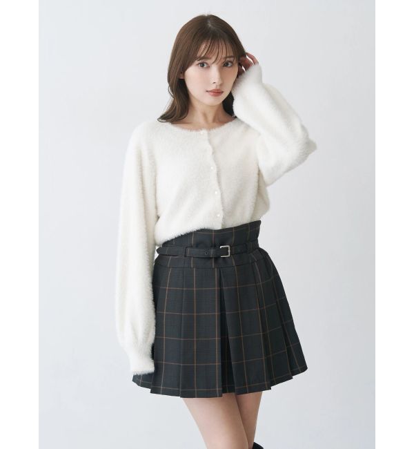 MERCURYDUO「ベルト付きチェックプリーツミニスカパン」|その他|