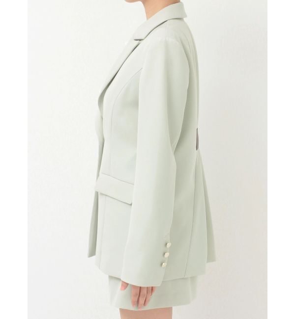 MERCURYDUO「【セットアップ着用可】バックドレープジャケット」|テーラードジャケット|