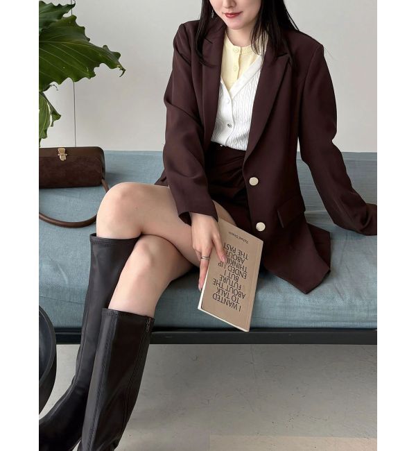 MERCURYDUO「【セットアップ着用可】バックドレープジャケット」|テーラードジャケット|