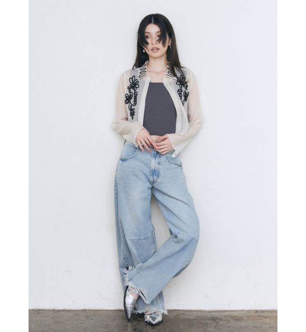 MURUA「コクーンワイドデニム」|デニム|