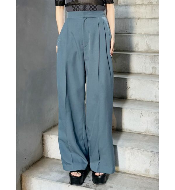 MURUA「サイドタックワイドパンツ【セットアップ着用可】」|その他|ブルー