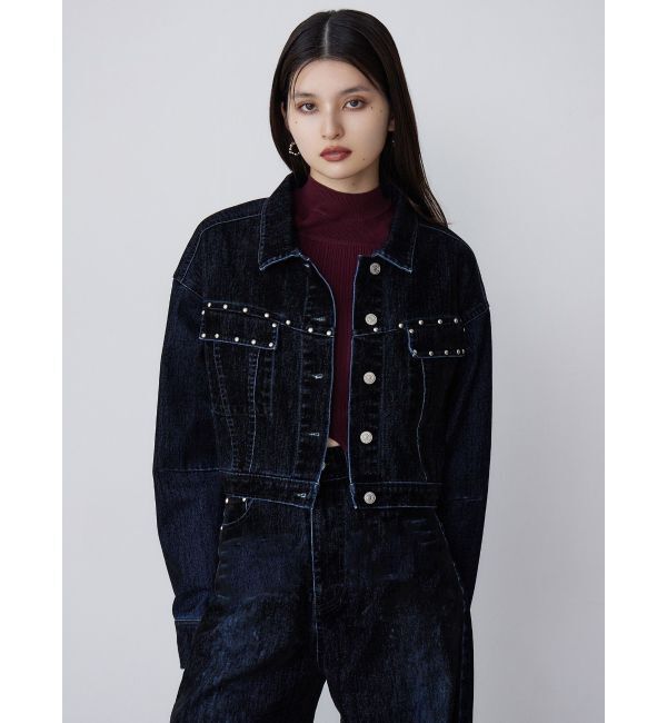 MURUA「フロッキーデニムジャケット【セット販売対象】」|デニムジャケット|