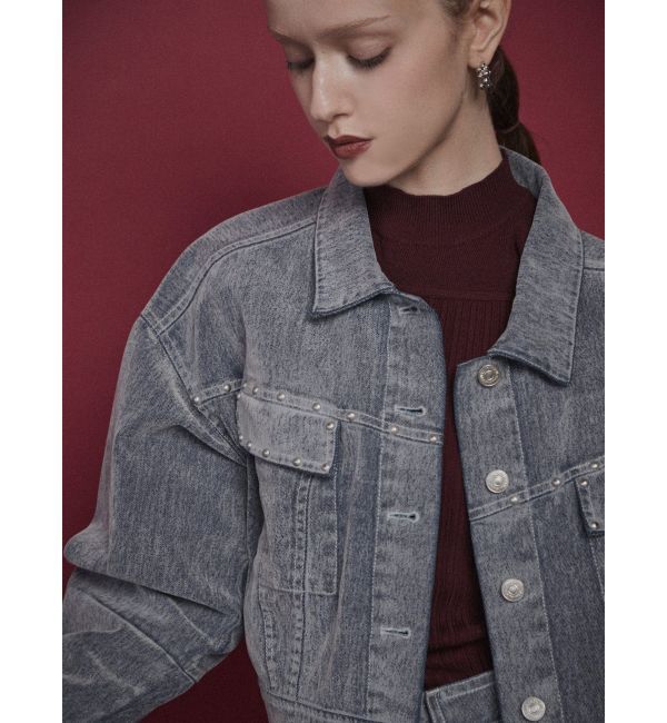 MURUA「フロッキーデニムジャケット【セット販売対象】」|デニムジャケット|