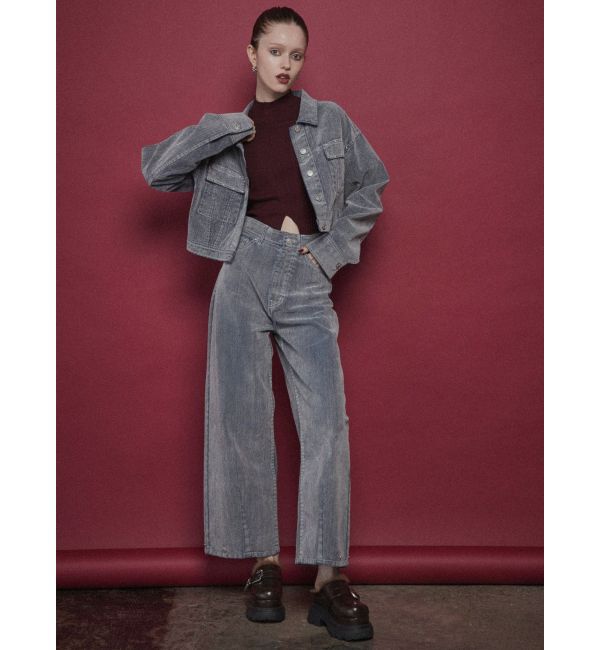 MURUA「フロッキーデニムジャケット【セット販売対象】」|デニムジャケット|