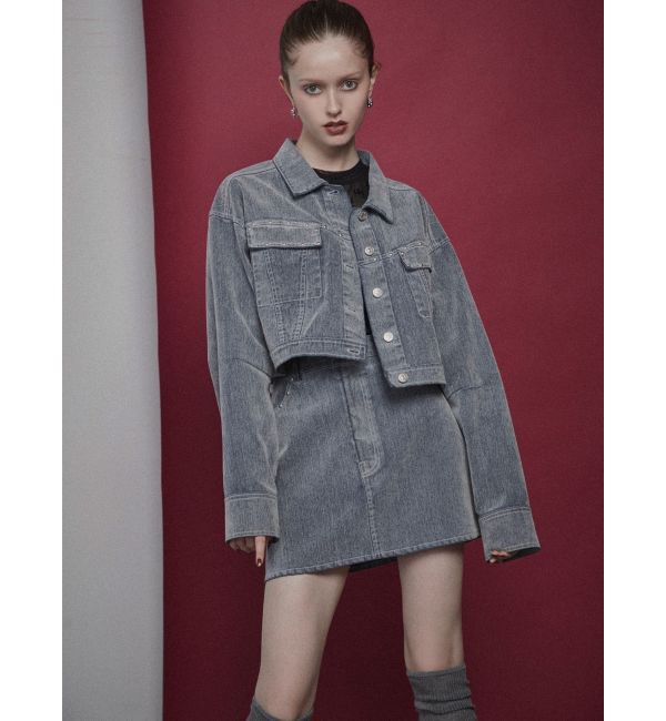 MURUA「フロッキーデニムジャケット【セット販売対象】」|デニムジャケット|