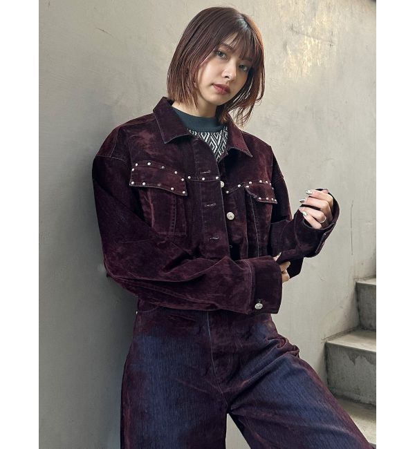 MURUA「フロッキーデニムジャケット【セット販売対象】」|デニムジャケット|
