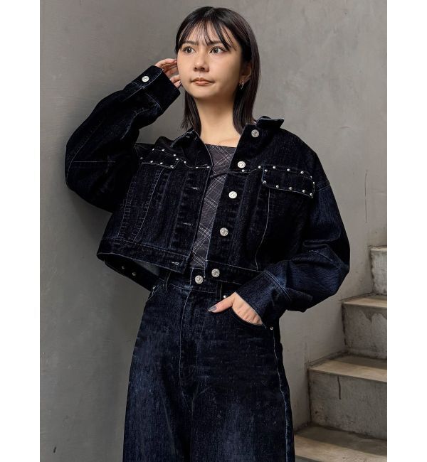 MURUA「フロッキーデニムジャケット【セット販売対象】」|デニムジャケット|