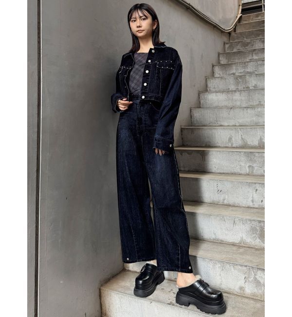 MURUA「フロッキーデニムジャケット【セット販売対象】」|デニムジャケット|