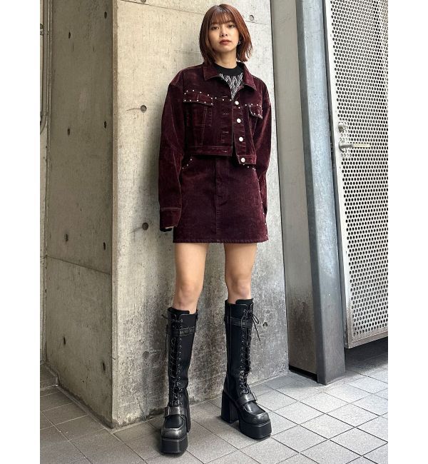 MURUA「フロッキーデニムジャケット【セット販売対象】」|デニムジャケット|