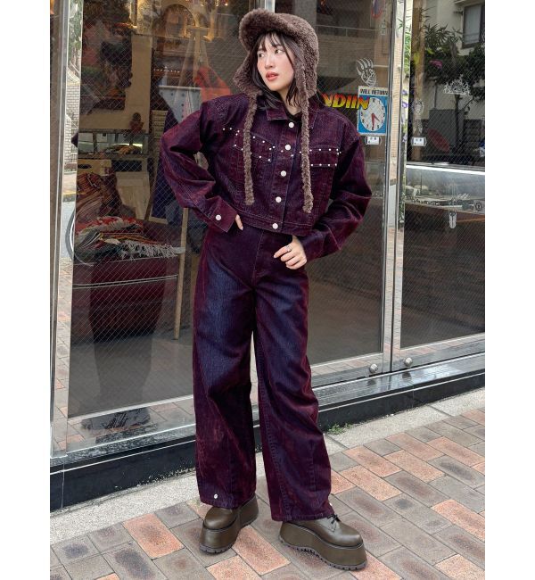 MURUA「フロッキーデニムジャケット【セット販売対象】」|デニムジャケット|