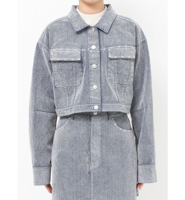MURUA「フロッキーデニムジャケット【セット販売対象】」|デニムジャケット|