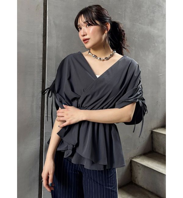 MURUA「ギャザースリーブブラウス」|シャツ・ブラウス|