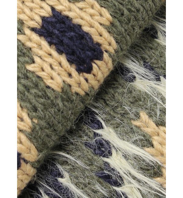 Ungrid「フェザーヤーンコンビ求心柄ニット」|ニット・セーター|