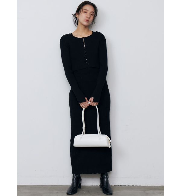 LAGUNAMOON「カーデセットパターンニットワンピース」|ワンピース|