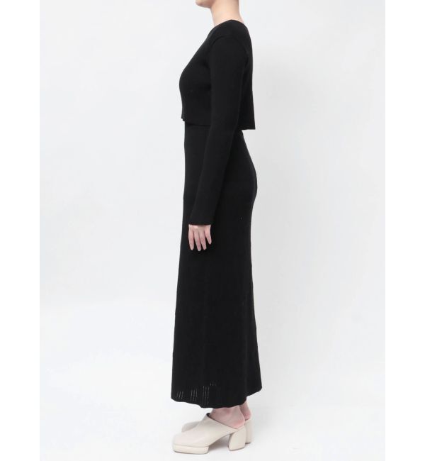 LAGUNAMOON「カーデセットパターンニットワンピース」|ワンピース|