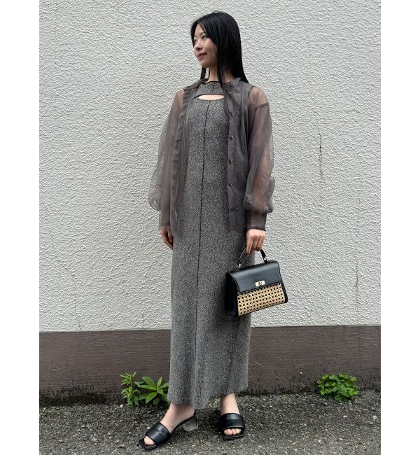 LAGUNAMOON「カットアウトニットワンピース」|ワンピース|