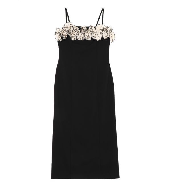 LAGUNAMOON「LADYコサージュキャミワンピース」|ワンピース|ブラック