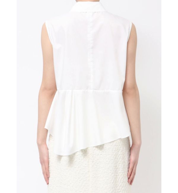 LAGUNAMOON「ノースリーブタックペプラムシャツ」|シャツ・ブラウス|