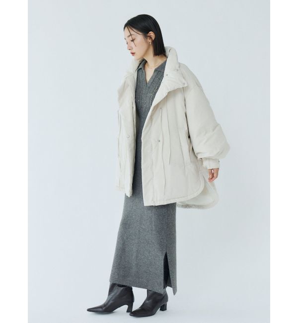 LAGUNAMOON「ストリングディティールミドルダウン」|ダウン|