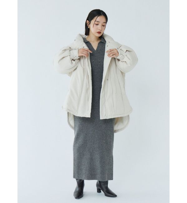 LAGUNAMOON「ストリングディティールミドルダウン」|ダウン|