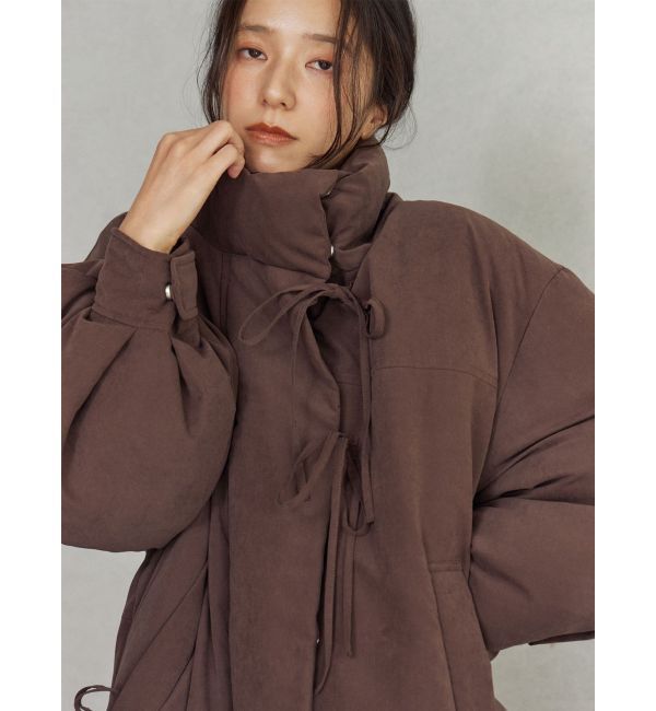 LAGUNAMOON「ストリングディティールミドルダウン」|ダウン|ブラウン