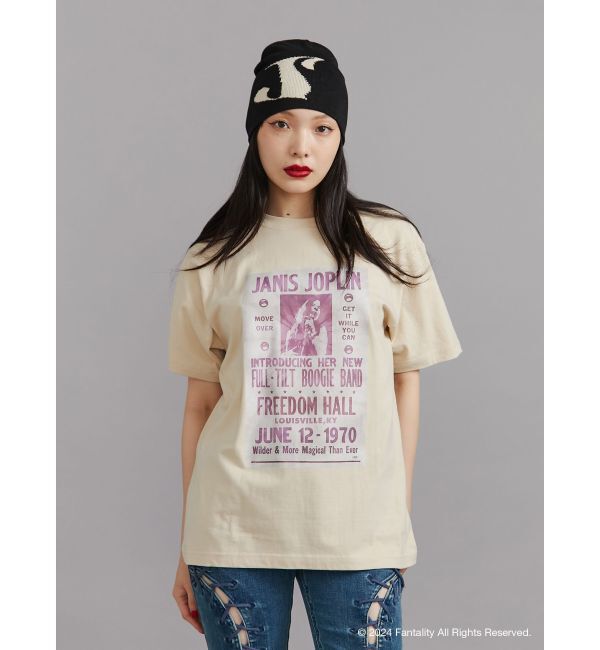 jouetie「【JANIS】Tie-dye overlay print t-shirts【コラボ】」|Tシャツ・カットソー|アイボリー