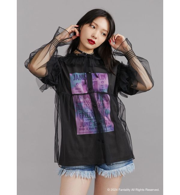 jouetie「【JANIS】Tie-dye overlay print t-shirts【コラボ】」|Tシャツ・カットソー|