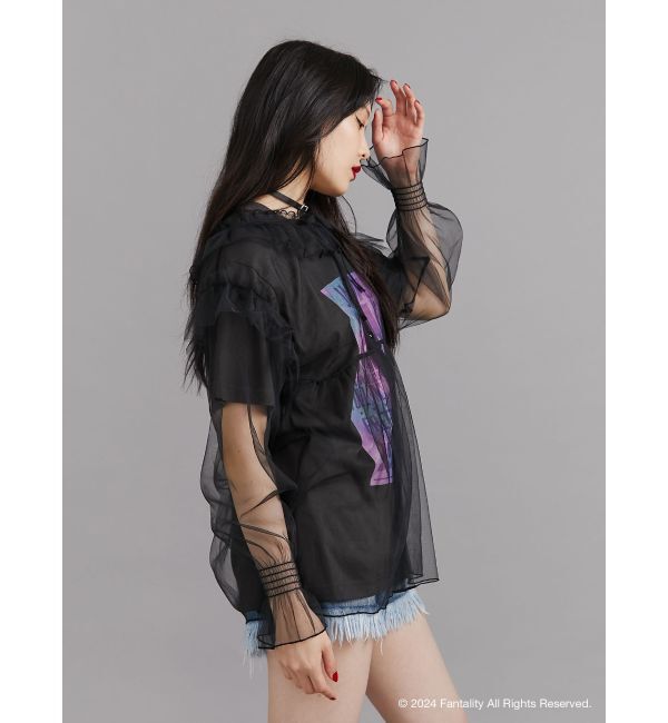jouetie「【JANIS】Tie-dye overlay print t-shirts【コラボ】」|Tシャツ・カットソー|