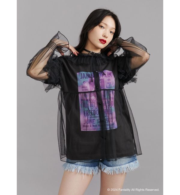 jouetie「【JANIS】Tie-dye overlay print t-shirts【コラボ】」|Tシャツ・カットソー|
