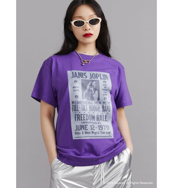 jouetie「【JANIS】Tie-dye overlay print t-shirts【コラボ】」|Tシャツ・カットソー|パープル