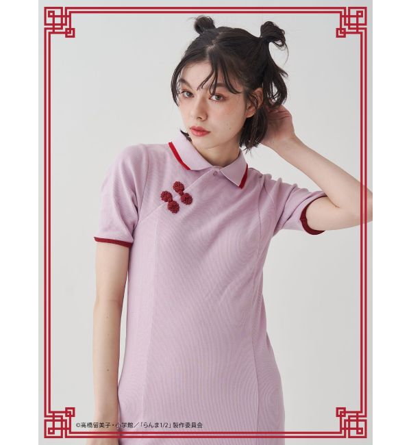 jouetie「【TVアニメ『らんま1/2』jouetie】チャイナフィットワンピース」|ワンピース|ピンク