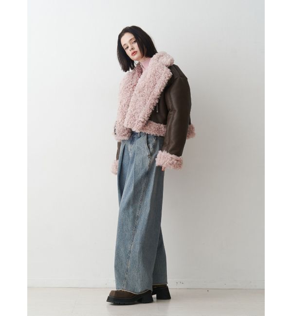 jouetie「フェイクムートンショートジャケット」|その他|