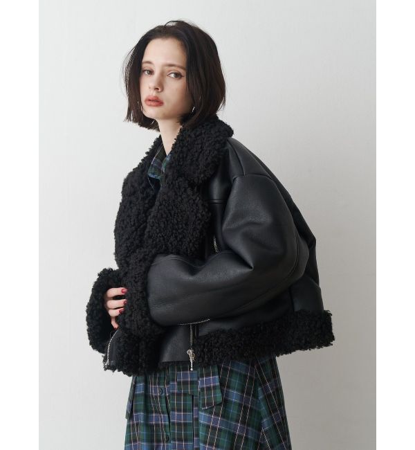 jouetie「フェイクムートンショートジャケット」|その他|