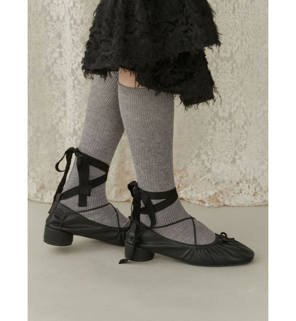 merry jenny「クロスリボンバレエシューズ」|バレエシューズ|