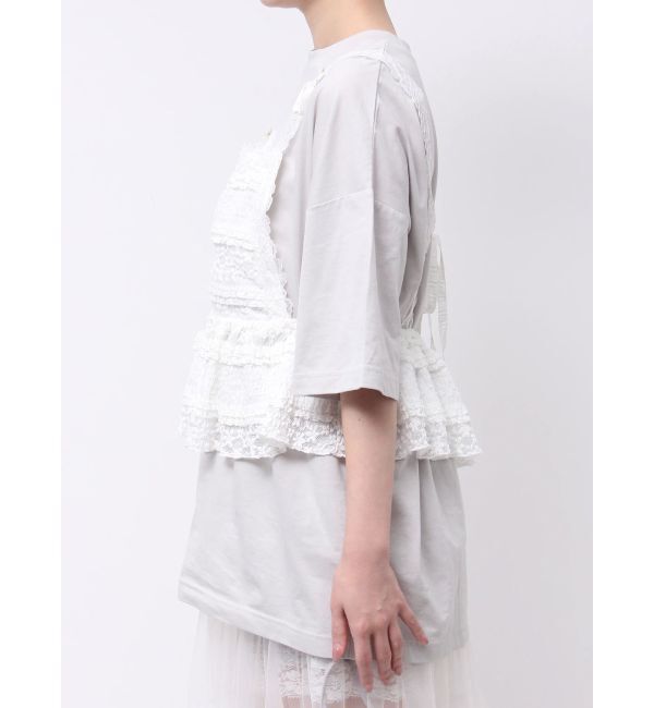 merry jenny「リボンレースペプラムビスチェ」|シャツ・ブラウス|